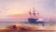 Edward Moran Salute at Sunset oil painting reproduction